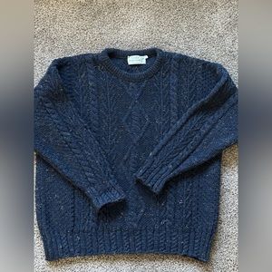 100% Pure Wool Irish Fisherman’s Knit Sweater